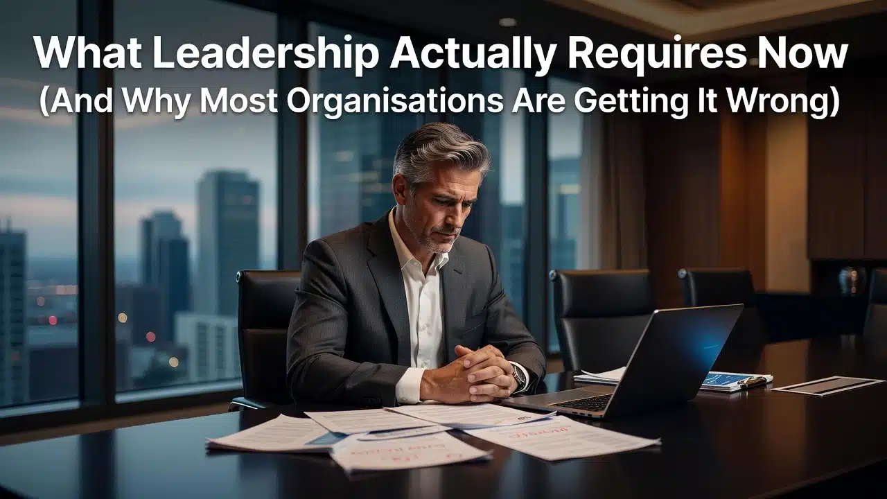 What Leadership Actually Requires Now (And Why Most Organisations Are Getting It Wrong)